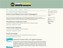 Tablet Screenshot of jurnal.untan.ac.id
